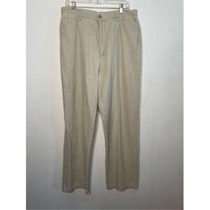 NWOT FDJ French Dressing Straight Leg Summer Pants Women 16 China‎ Linen/Cotton